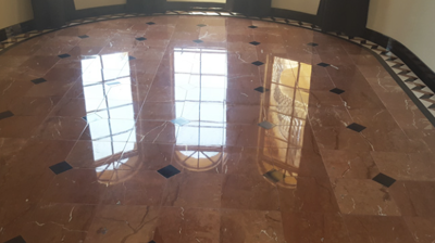 Granite Inlaid Marble Restored