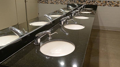 Granite Vanities Honed, Polished, and Restored