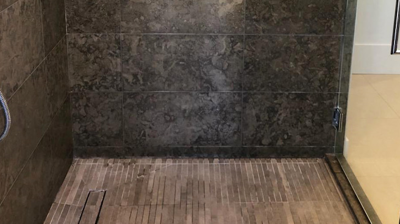 Elegance Restored to Limestone Shower