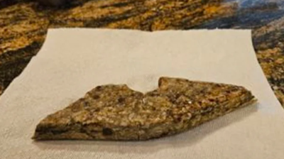 Here is the biggest piece of granite that broke off. Photo