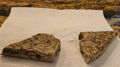 It's hard to believe this countertop was not beyond repair. Photo