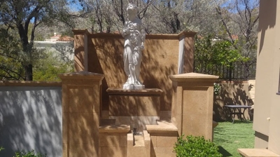 Travertine Fountain Blasting and Enhancing