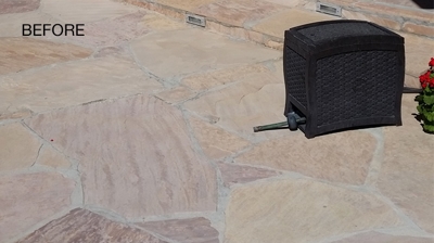 The colors in the flagstone were so faded with the Arizona sun. Photo