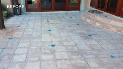 This is what the Saltillo looked like when we arrived on the job site. Photo