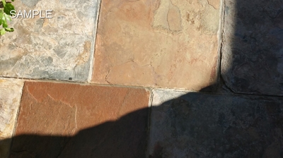 We provided a free cleaning and sealing sample so the homeowners could see for themselves what to expect. Photo