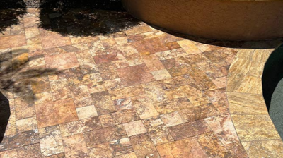 Here is the same area, AFTER we cleaned and sealed. Photo