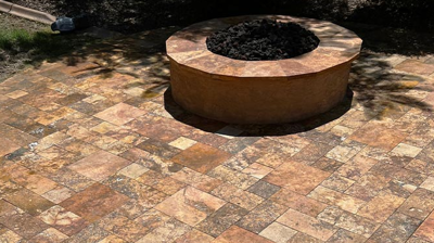 Here is the same area AFTER we cleaned and sealed. Photo