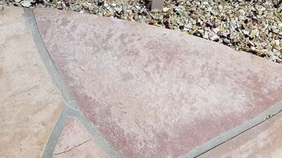 This image of a sample was taken BEFORE any cleaning or sealing. Photo