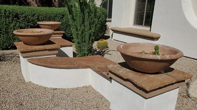 This flagstone is sealed and protected against the harsh Arizona sun. Photo