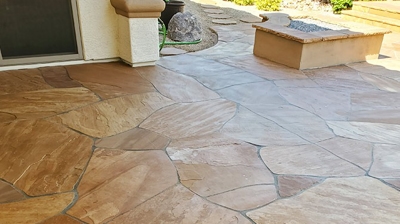 Here is another AFTER image of the clean, restored flagstone. Photo