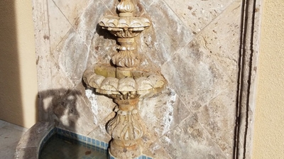 Cantera and Tile Fountain Restored
