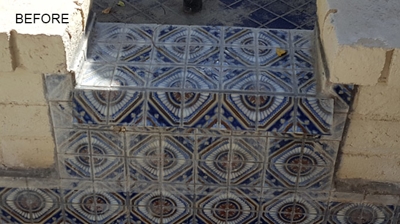 The signs of wear and neglect were especially apparent in this area. Photo