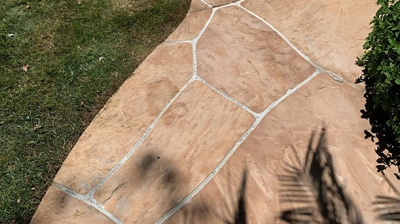 Fresh, Clean, Inviting Flagstone Walkway