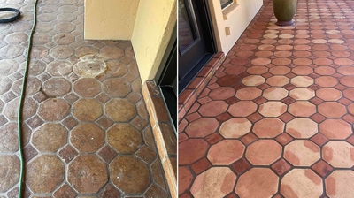 As you can see, the elegance can be restored to Saltillo in very poor condition. Photo