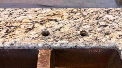 Granite Crack Repaired Photo