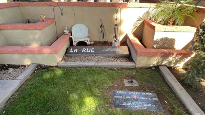 Here is the memorial stone and headstone, returned to its original beauty. Photo