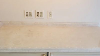 Here is another AFTER image showing the countertop after the MORE™ AntiEtch™ application. Photo