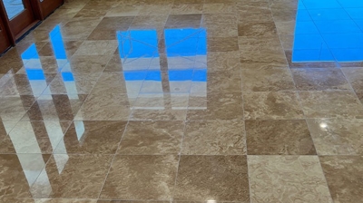 New Custom Home Marble Restoration