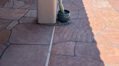 Here is another AFTER image of the restored flagstone. Photo