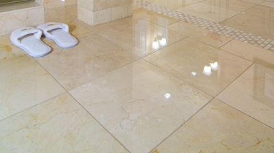 When our highly trained technicians polish, clean, and seal marble floors, they look fantastic. Photo