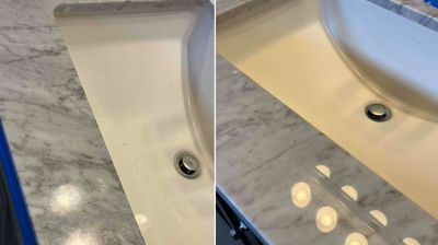 Marble Bathroom Polishing Restores Elegance