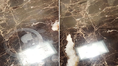 Stunning New Finish for Marble Countertop