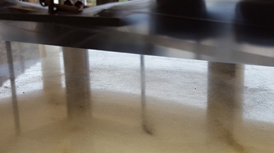 Notice how dull and scratched the finish was in this BEFORE image. Photo