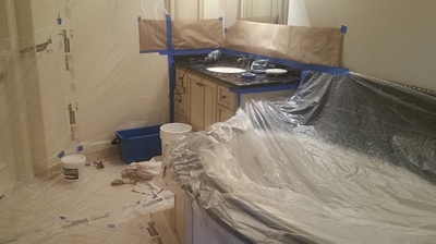 Our clients don't need to worry about us creating any damage during our work process. We always take the proper precautions. Photo