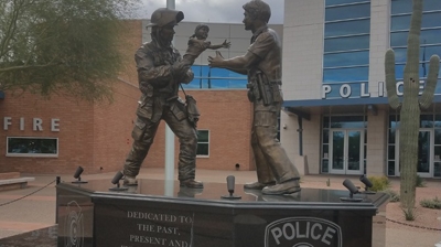 Here is another image of the memorial before we did any work. Photo