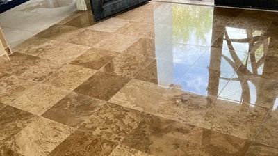 Here is an AFTER image of the entrance. Photo