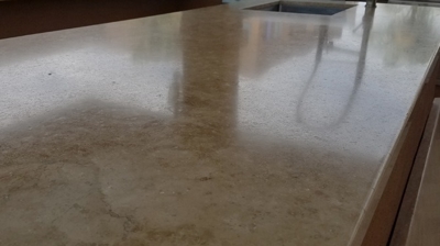 This AFTER image offers a closer look at the lightly polished finish. Photo