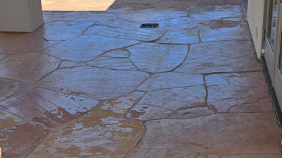 Here is another image showing the old coating wearing away in some areas. Photo