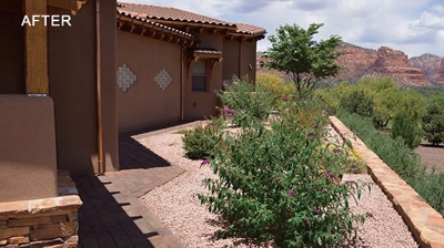 We also applied Paver Finisha and Intensifia to the concrete pavers along the walk ways. Photo