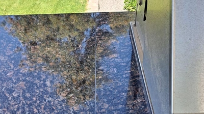 Here's the same birds eye view AFTER our granite repairs. Photo