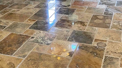 Travertine floor Photo