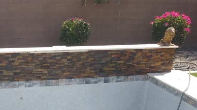 Here is the final image taken AFTER we sealed the stone with Dry Treat Intensifia. What a difference! Photo