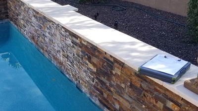 Here is another BEFORE image showing the calcium buildup from a different angle. Photo