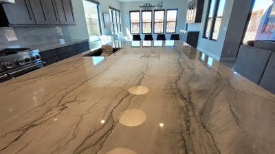 Quartzite Restored After Installers Damage