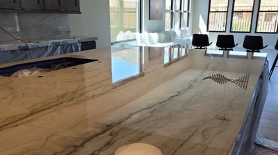 Here is the same area, AFTER our services. No more haze in the window reflection! Photo