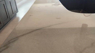 This AFTER image shows the high polish with all blemishes removed. Photo