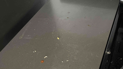 This area had less damage but still needed some professional attention. Photo