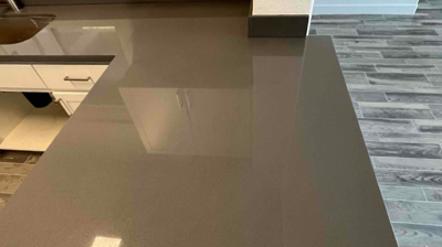 Here is the same area AFTER honing and polishing. Photo