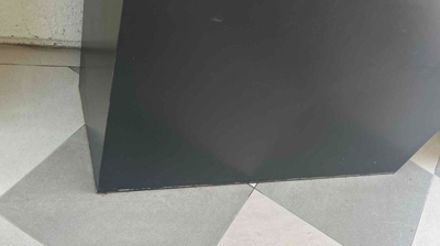 We removed the plastic cover from the planter. Photo