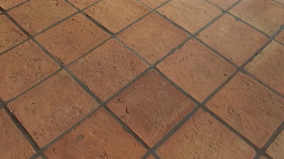 Here is a close up image of the Saltillo AFTER cleaning and sealing. Photo