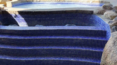 This AFTER image shows the beautifully restored fountain. Photo