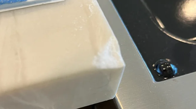 Here is the countertop BEFORE repair. Photo