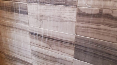 Here is a BEFORE image of the vein cut limestone. Notice the surface damage. Photo