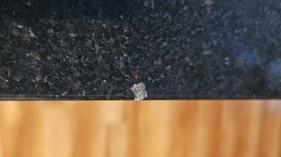 Here's another close-up of edge damage. Photo