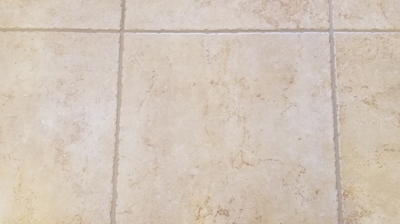 Here is a close up image of the grout lines AFTER cleaning and color sealing. What a difference! Photo