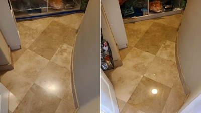 Here's one more BEFORE (left) and AFTER (right). What a difference! Photo